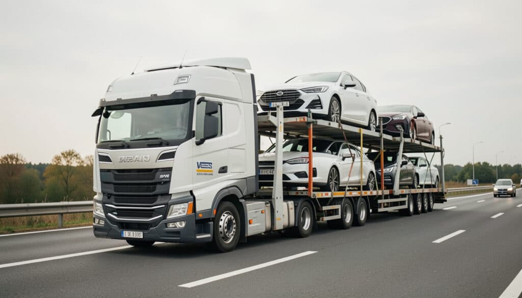 Transport de voiture par camion : tarifs et solutions