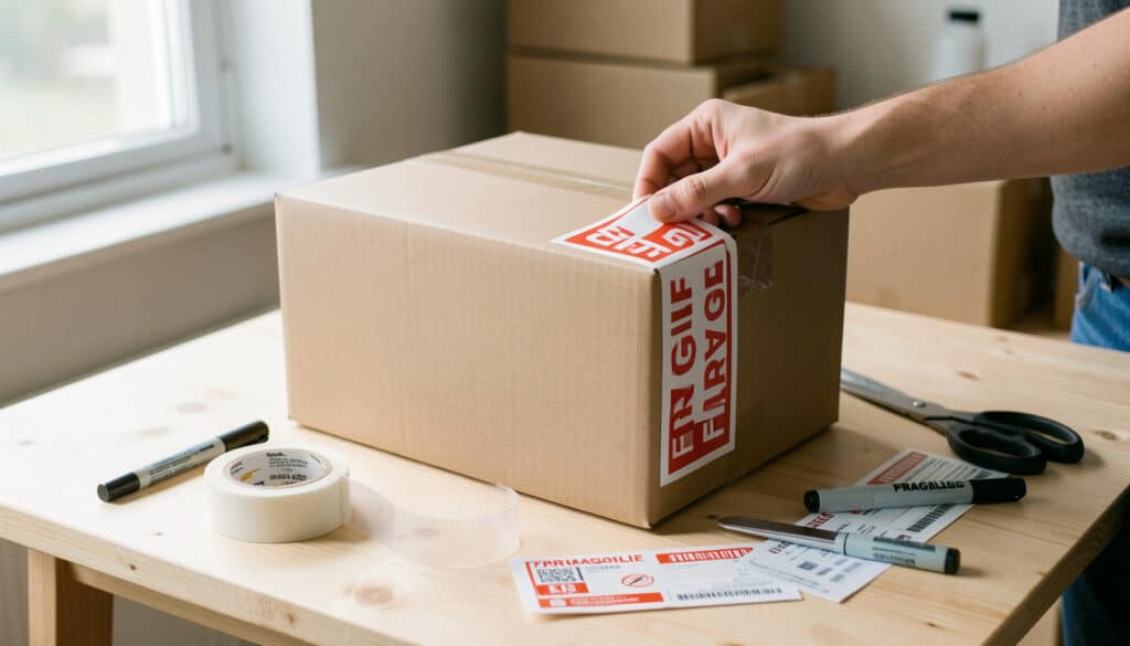 Étiquette fragile pour colis : bien la choisir et la poser