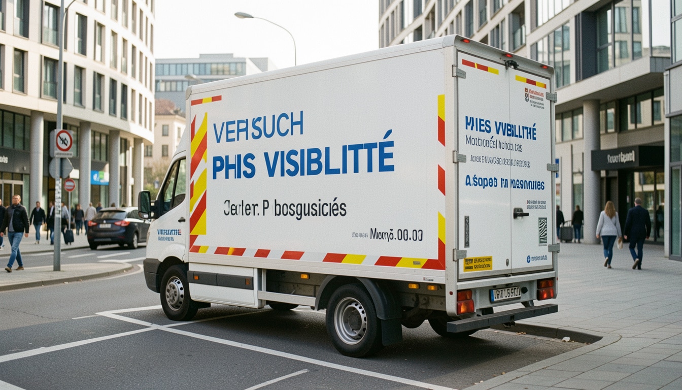 Publicité sur camion : formats, règles et visibilité