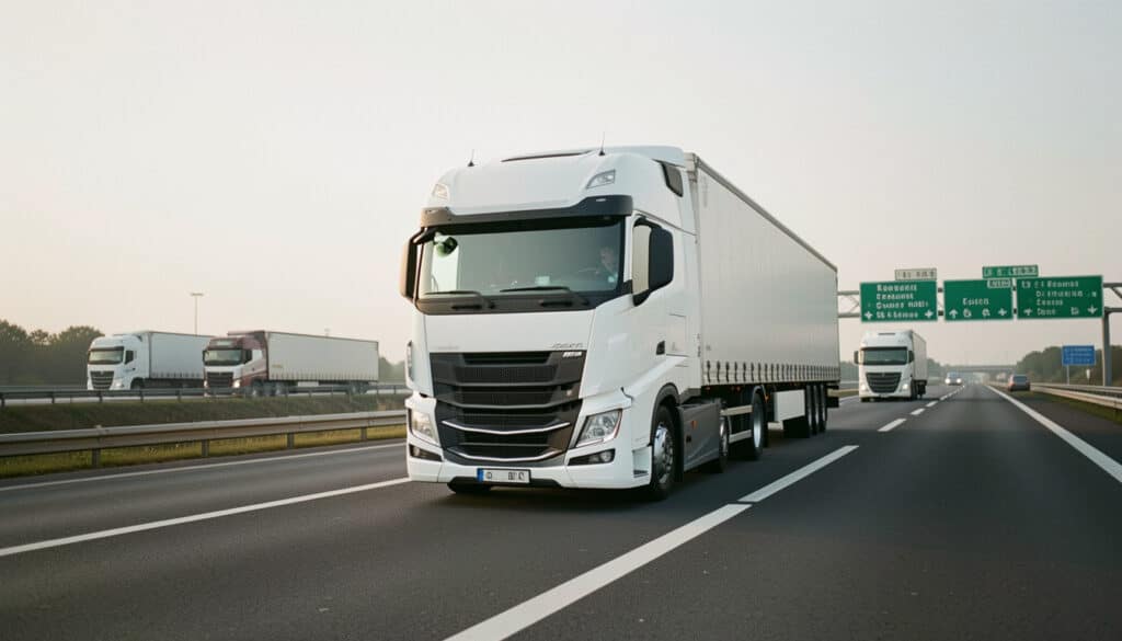 Le transport routier de marchandises entre villes